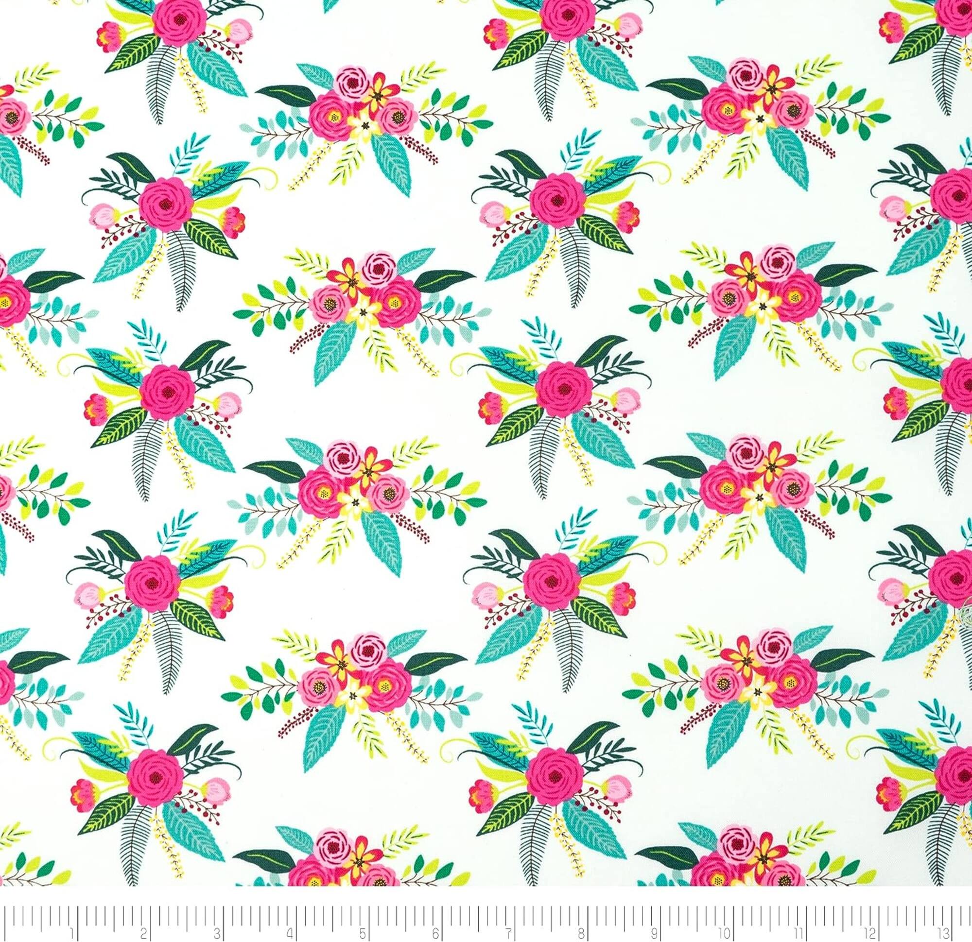 SINGER Modern Floral Designed by Denise Palmer Cotton Fabrics Bundle